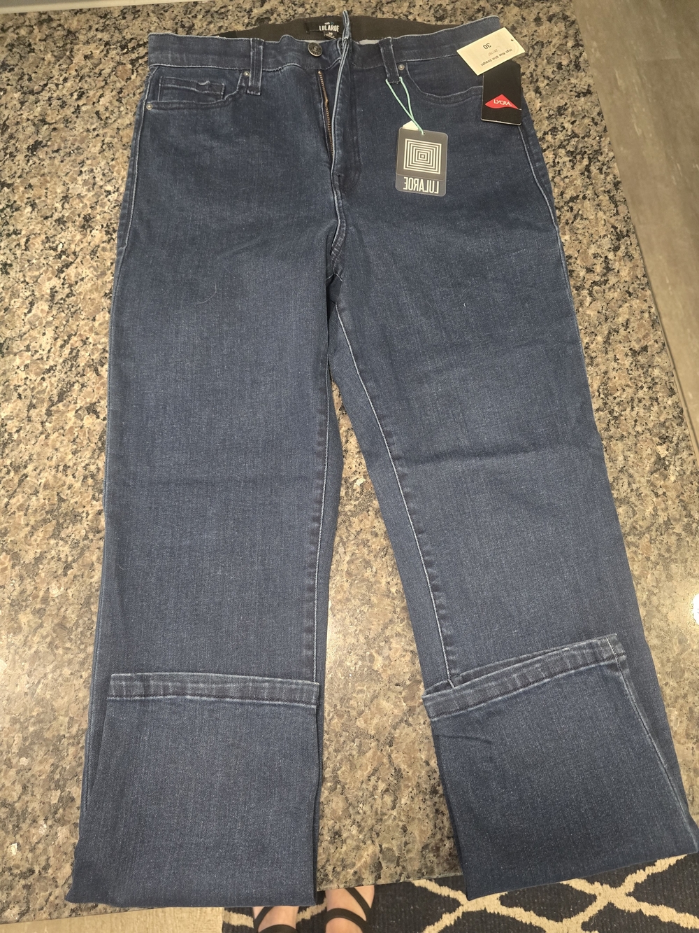 Lularoe Wide Leg Dark Wash Jeans